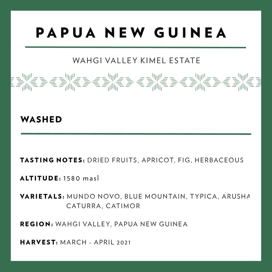 Papua New Guinea Wahgi Valley Kimel Estate Peaberry